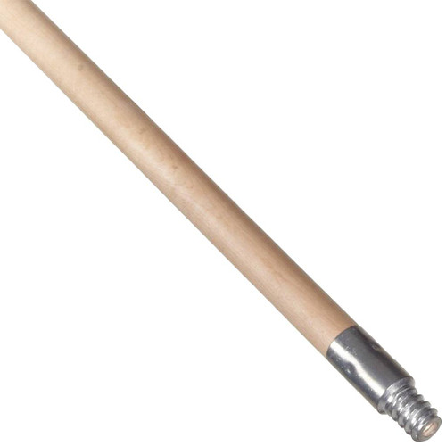 Weiler Brush Handles Wooden with Metal Thread, 15/16" x 48"