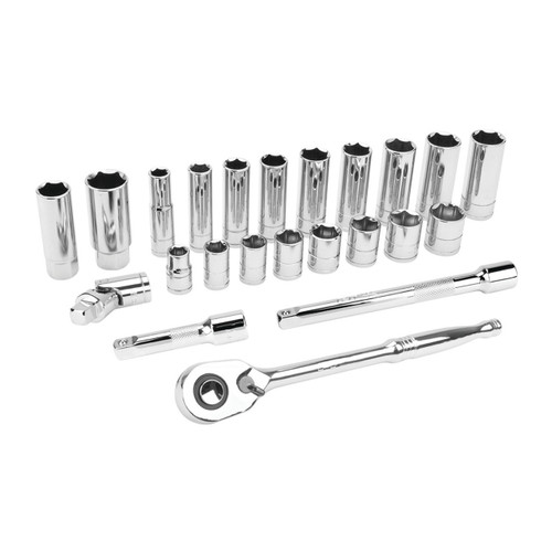 Performance Tool 3/8" Metric Socket Set, 23-Piece