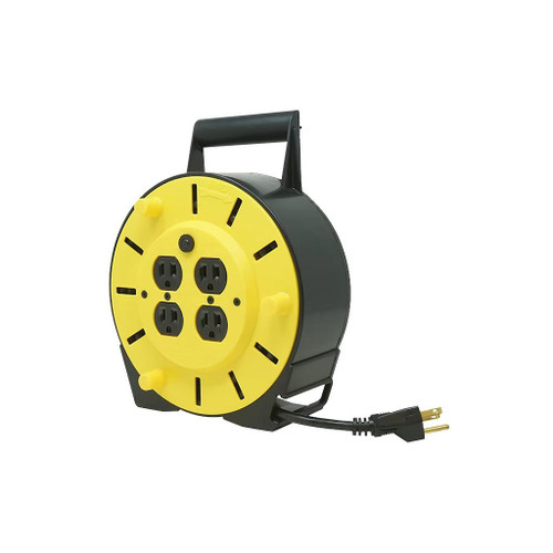 Woods 25' 16/3 Cord reel with 4 Outlets