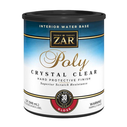 Zar Aqua-Zar Water-based Polyurethane, Gloss, Gal.