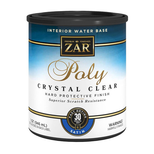 Zar Aqua-Zar Water-based Polyurethane, Satin, Gal.