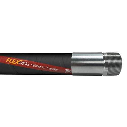 Continental ContiTech Flexwing 150 PSI Petroleum 4 in. Transfer Hose Assemblies w/ Male NPT Ends