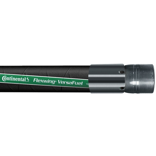 Continental ContiTech Flexwing Versafuel 4 in. 150 PSI Biodiesel Transfer Hose Assemblies w/ MNPT Ends