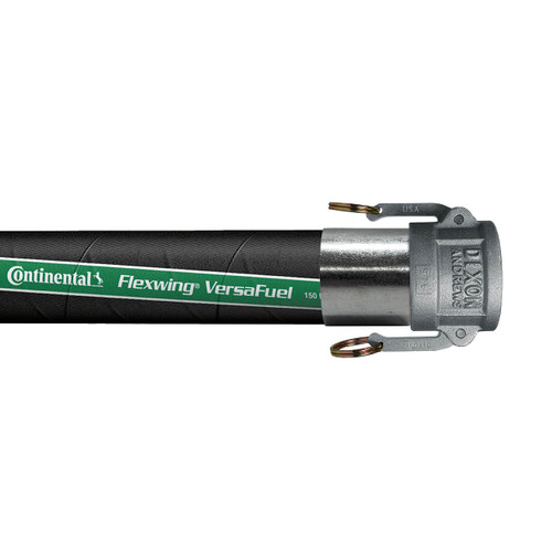 Continental ContiTech Flexwing Versafuel 3 in. 150 PSI Fuel Transfer Hose Assemblies w/ Part C Female Couplers