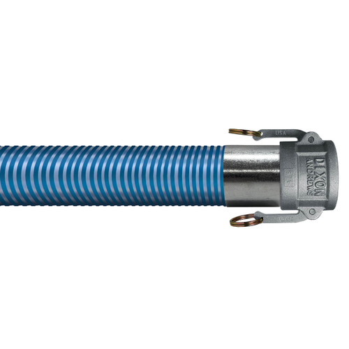 Kuriyama Blue Water BW 3 in. 65 PSI Low Temperature PVC Suction Hose Assemblies w/ C x C Ends