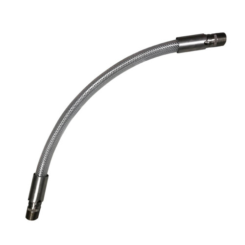 Kuriyama Clearbraid K3130 BF Heavy Wall PVC Hose Stainless Male NPT Ends