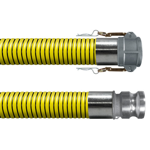 Kuriyama Tiger Yellow 4 in. EPDM Suction Hose Assembly w/ Female Coupler x Male Adapter Ends