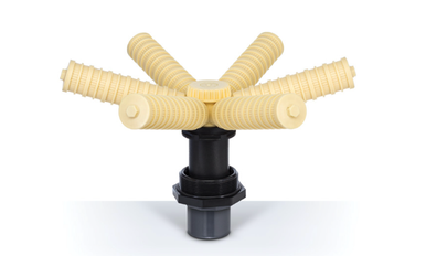 Hydronix AQT-HL-7162, Aquatrol Hub Distributor, 6 Threaded Laterals, 2" Straight Connect, Solvent , 30" Tanks