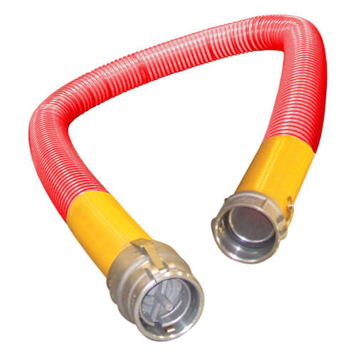Texcel 4 in. SPVC-VRH-4 Vapor Hose Assemblies w/ Part C Female Coupler x CPP Ends