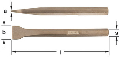 Caulking Tool 5/64x5/8" - Non-Sparking, Non-Magnetic 4-1035
