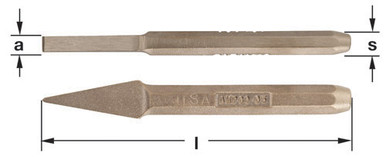 Chisel, Cape 5/8", 9" OAL - Non-Sparking, Non-Magnetic C-5A
