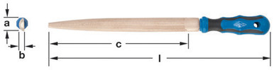 FIle, Half Round Intermediate - Non-Sparking, Non-Magnetic 8380