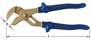 Insulated Pliers, Groove Joint - Non-Sparking, Non-Magnetic IP-39