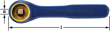 Insulated Ratchet 3/8" Drive - Non-Sparking, Non-Magnetic IW-142R