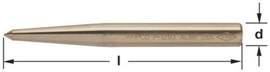 Punch Center 1/2, 5" OAL - Non-Sparking, Non-Magnetic P-1292