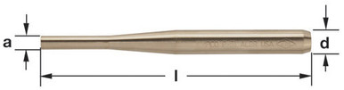 Punch, Pin 5/32" Tip 5" OAL - Non-Sparking, Non-Magnetic P-50A