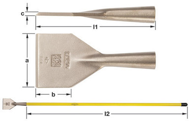 Scraper, 4x2-1/2" Blade Only - Non-Sparking, Non-Magnetic S-21