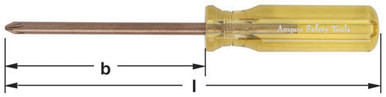Screwdriver Phillips #2 - Non-Sparking, Non-Magnetic S-1099