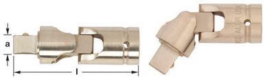 Universal Joint 1/2"D 2-3/4" L - Non-Sparking, Non-Magnetic UJ-1/2