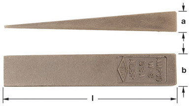 Wedge, Flange 1/2x1-1/4x7" OAL - Non-Sparking, Non-Magnetic W-5
