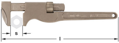 Wrench, Monkey 8" OAL - Non-Sparking, Non-Magnetic W-1145