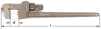 Jaw Assembly Kit for W-215 & W-215AL (Hook Jaw, Thumb Nut & Spring) - Non-Sparking, Non-Magnetic W-215-AS