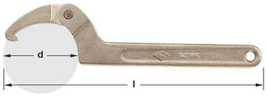 Wrench, Spanner Adj4-1/2-6-3/8" - Non-Sparking, Non-Magnetic WP-7-ST
