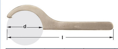 Wrench, Spanner Fixed 80-90mm - Non-Sparking, Non-Magnetic WFS-80-90