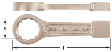 Wrench, Strike 12pt Box 88mm - Non-Sparking, Non-Magnetic WS-88