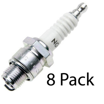 NGK 8 Pack of Genuine OEM Standard Spark Plugs - B7HS-10-8PK