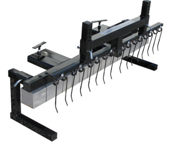 Bluetang 74" Forklift Magnetic Sweeper with Debris Digging Rake BT74