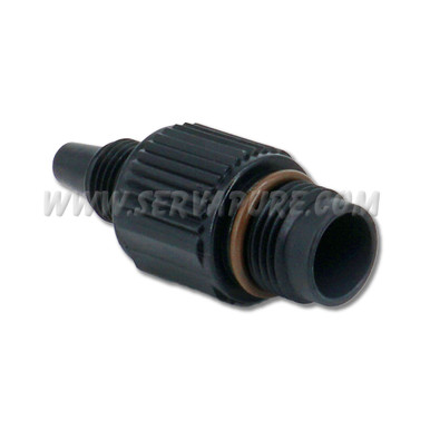 Blue-White C-560-6V, Bullet Adapter, PVDF with FKM O-Ring