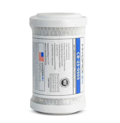 Hydronix CB-25-0505, Carbon Block Filter, 2.5" x 4-7/8", 5 Micron