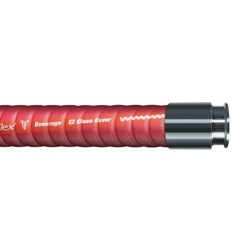 Continental ContiTech ExtremeFlex EZ Clean Cover 1 1/2 in. Beverage Hose w/ 3A Tri-Clamp Ends