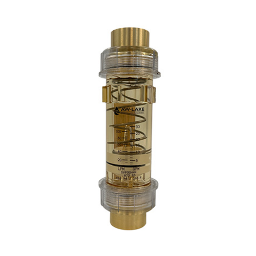 AW-Lake CV-P30-W4S 3/4 in. Port NPTF (Ryton) Clearview Value Flow Meter - Polysulfone, 3 - 30 GPM