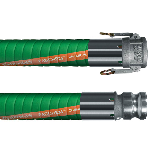 Continental ContiTech Fabchem 4 in. 200 PSI Chemical Transfer Hose w/ Stainless C x E Ends
