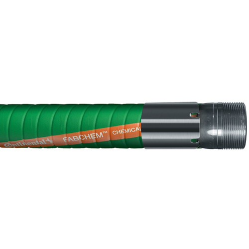 Continental ContiTech Fabchem 1 1/2 in. 200 PSI Transfer Hose w/ Stainless Male NPT Ends
