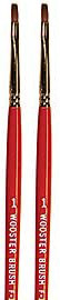 Wooster Genuine -1 Red Sable Oil Rounds Artist Paintbrush 2-Pack, F1621-1-2PK