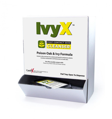 IvyX Post-Contact Cleanser Packets, 25 Per Box 18-062