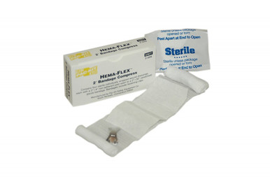 2" Hema-Flex Bandage Compress, 4 Per Box 2-006