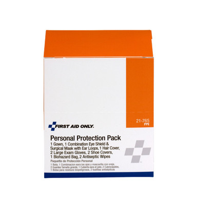 7 Piece Blood borne Pathogens (BBP) Protective Apparel Pack 21-765