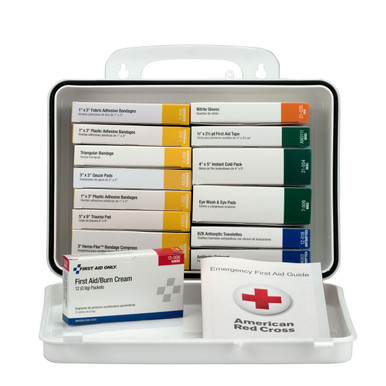 16 Unit First Aid Kit, Plastic Case 239-AN