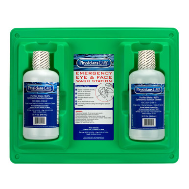 Eyewash Stations, Two 32 oz. Screw Cap Bottle 24-300