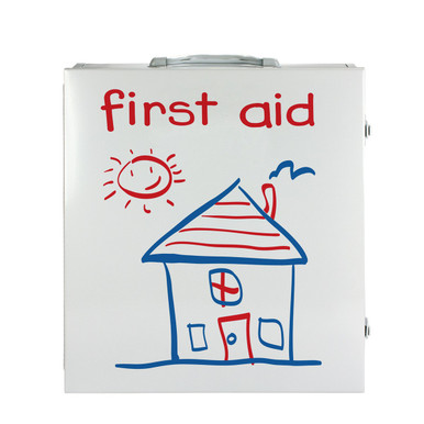 Pediatric 3 Shelf First Aid Metal Station 712005
