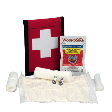 Climber's Blood stopper First Aid with Wound Seal Kit, Fabric Pouch 7165