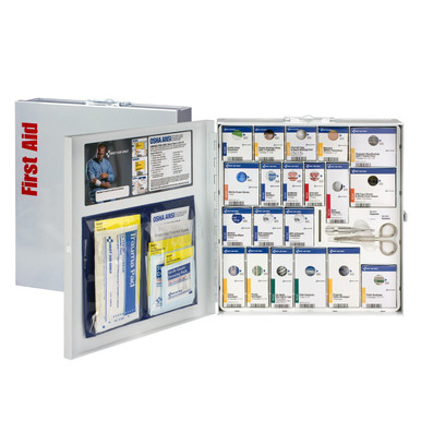 Large Metal SmartCompliance First Aid Cabinet, ANSI 2021 Class A+ without Medications, 50 Person 746004