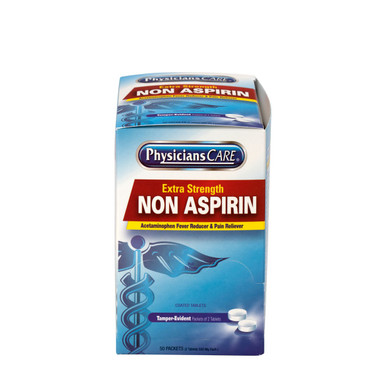 PhysiciansCare Extra-Strength Non-Aspirin Tablets, 100 Count, 500mg 90016