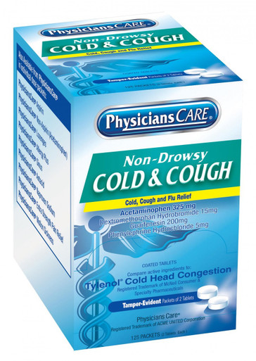 PhysiciansCare Cold & Cough, 125x2 per Box 90033