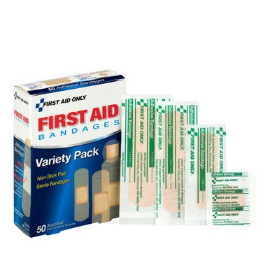Sheer Strips Bandages, Assorted Sizes, Box of 50 90332