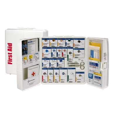 Large Plastic SmartCompliance First Aid Cabinet without Medications, ANSI 2021 Class A+ , 50 Person 90580